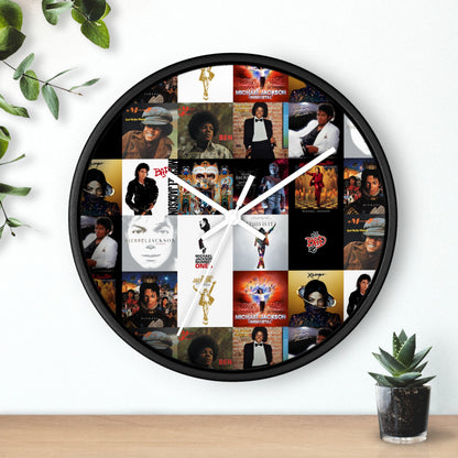 Michael Jackson Album Cover Collage Wall Clock