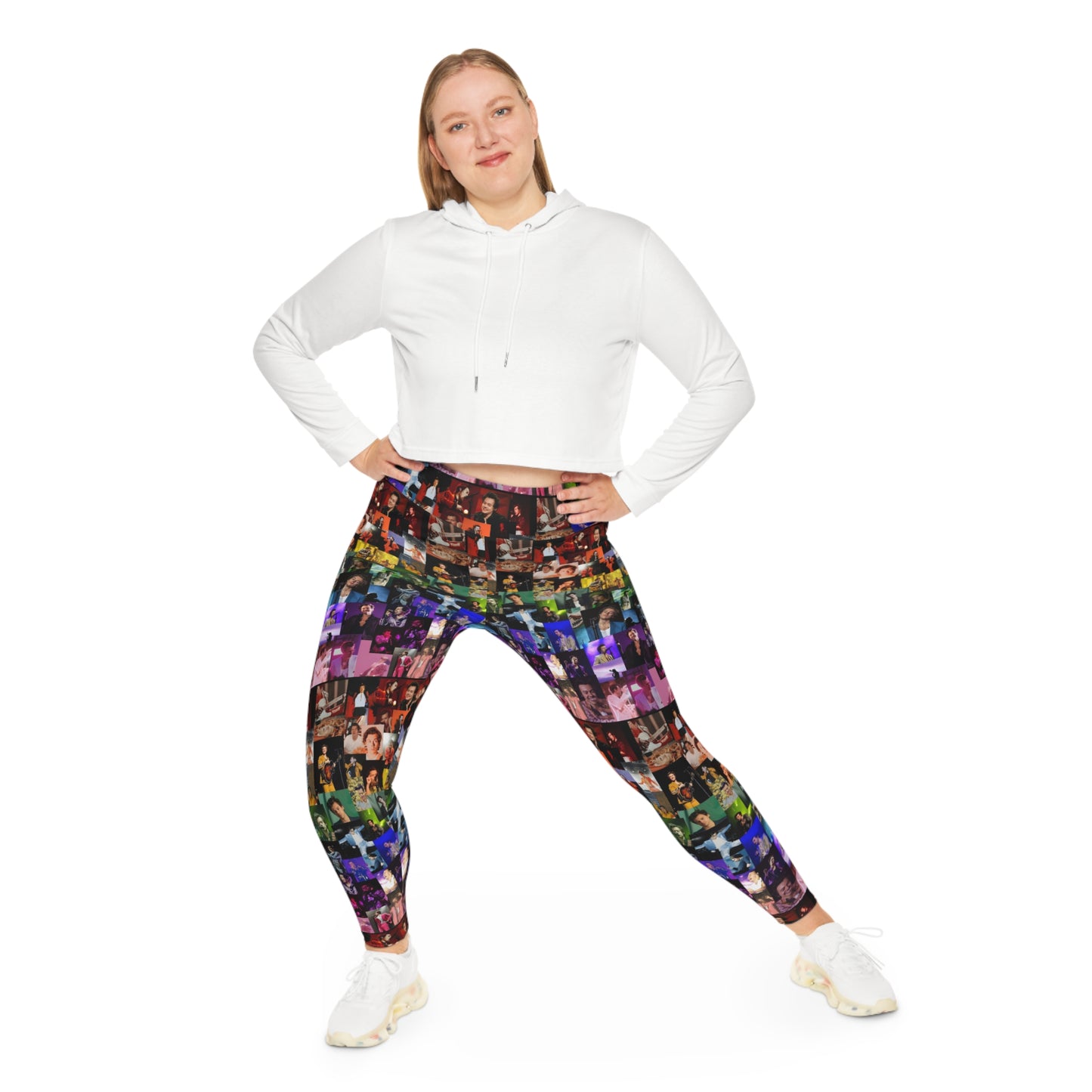 Harry Styles Rainbow Collage Plus Size Leggings