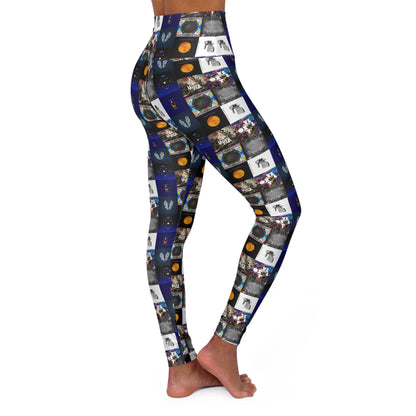 Colplay Album Cover Collage High Waisted Yoga Leggings