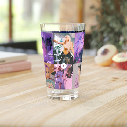 Ava Max Belladonna Photo Collage Pint Glass