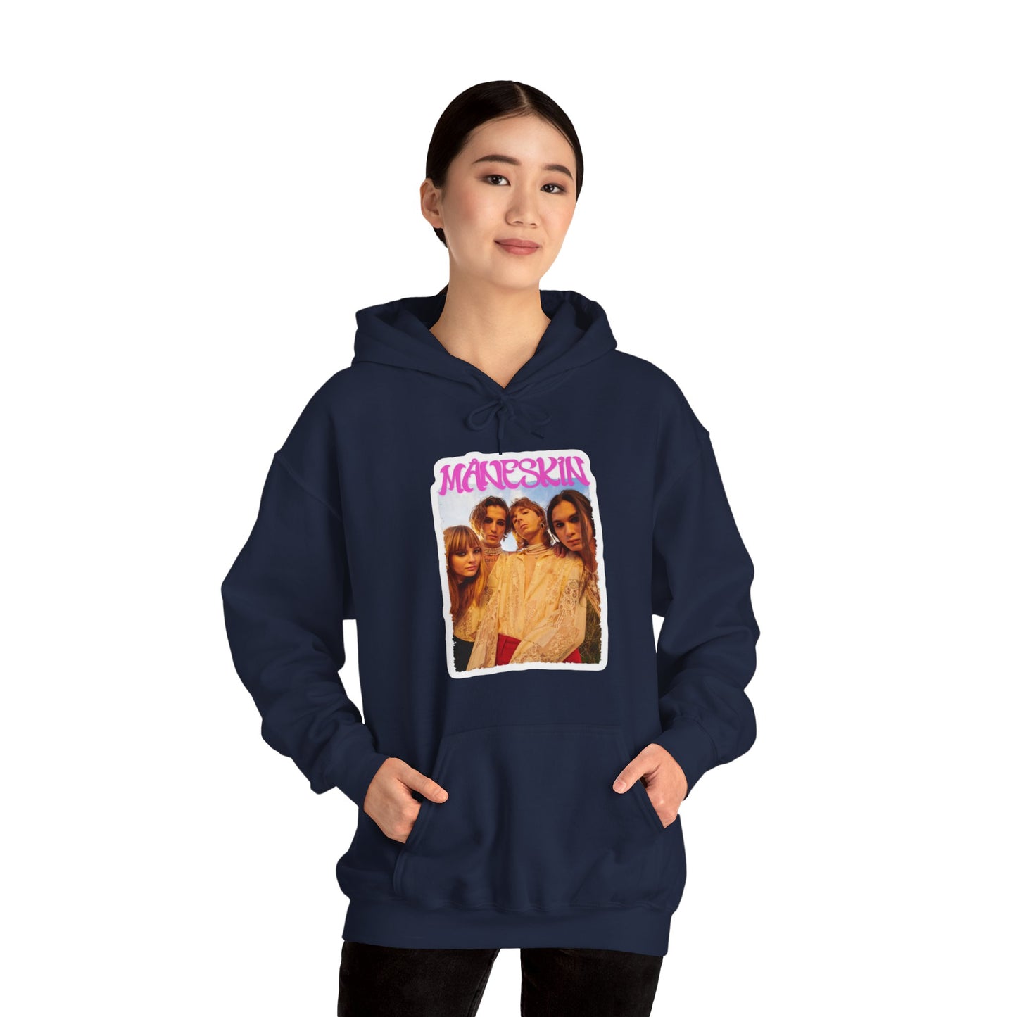 Måneskin Group Photo Unisex Heavy Blend Hooded Sweatshirt