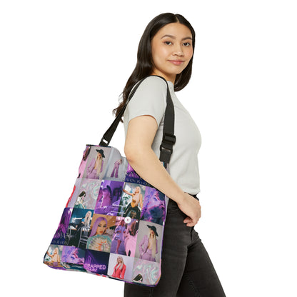 Ava Max Belladonna Photo Collage Adjustable Tote Bag