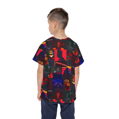 The Weeknd Heartless Nightmares Collage Kids Sports Jersey