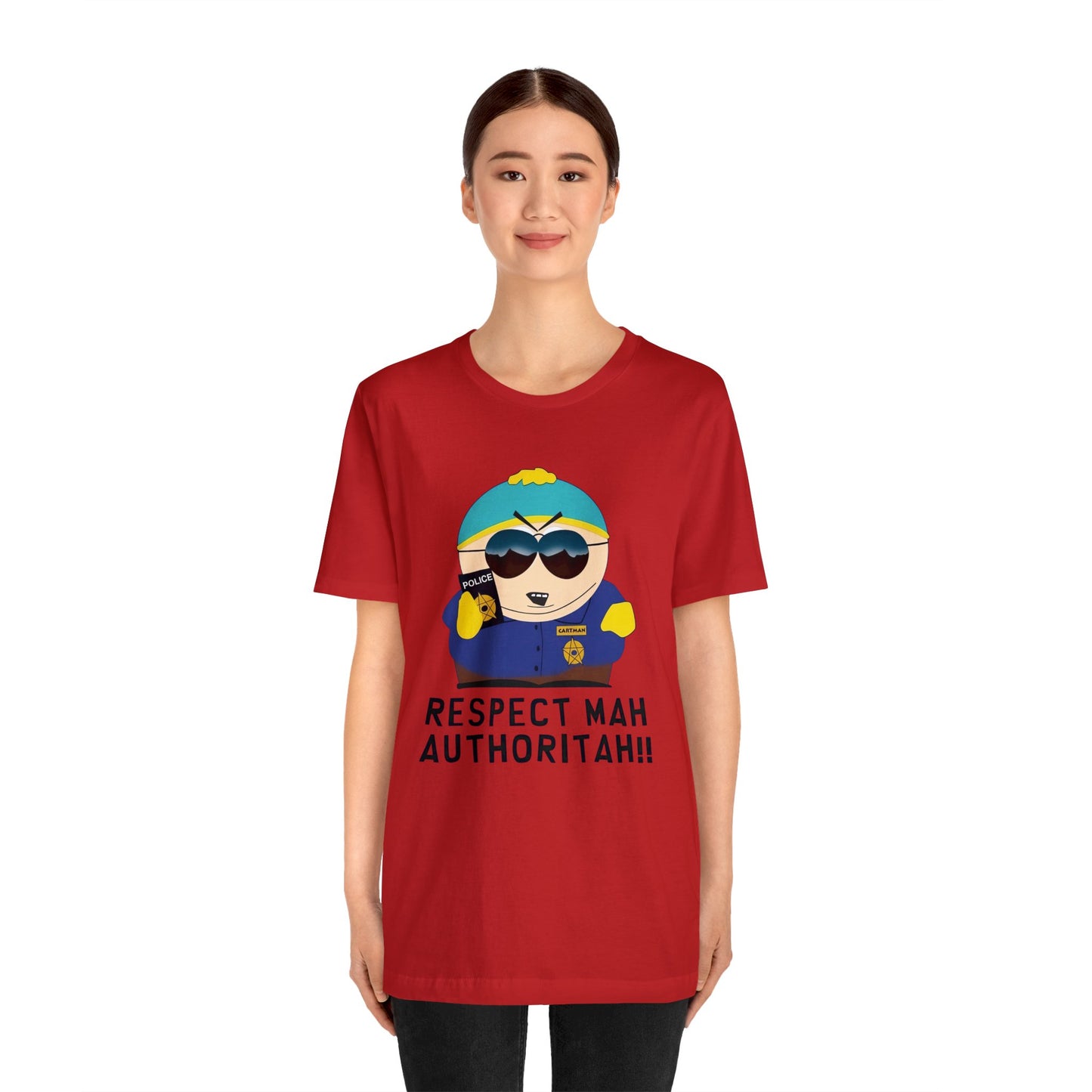 South Park Cartman Respect Mah Autheritah! Unisex Jersey Short Sleeve Tee