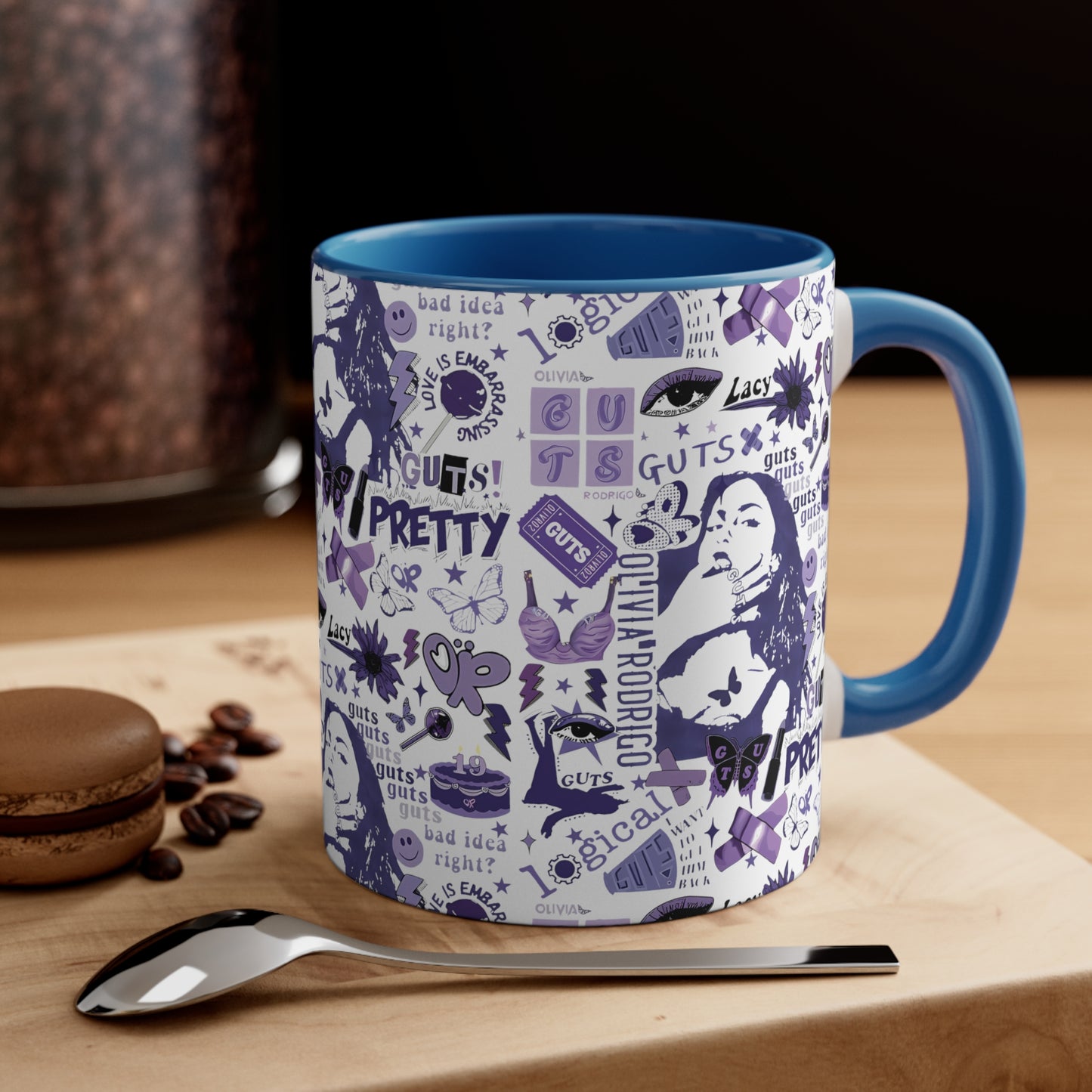 Olivia Rodrigo Guts Tour Collage Accent Coffee Mug, 11oz