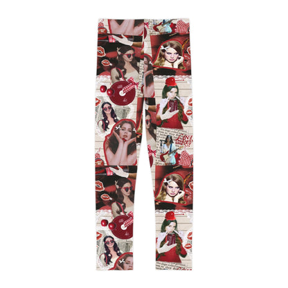 Lana Del Rey Cherry Coke Collage Kids Leggings