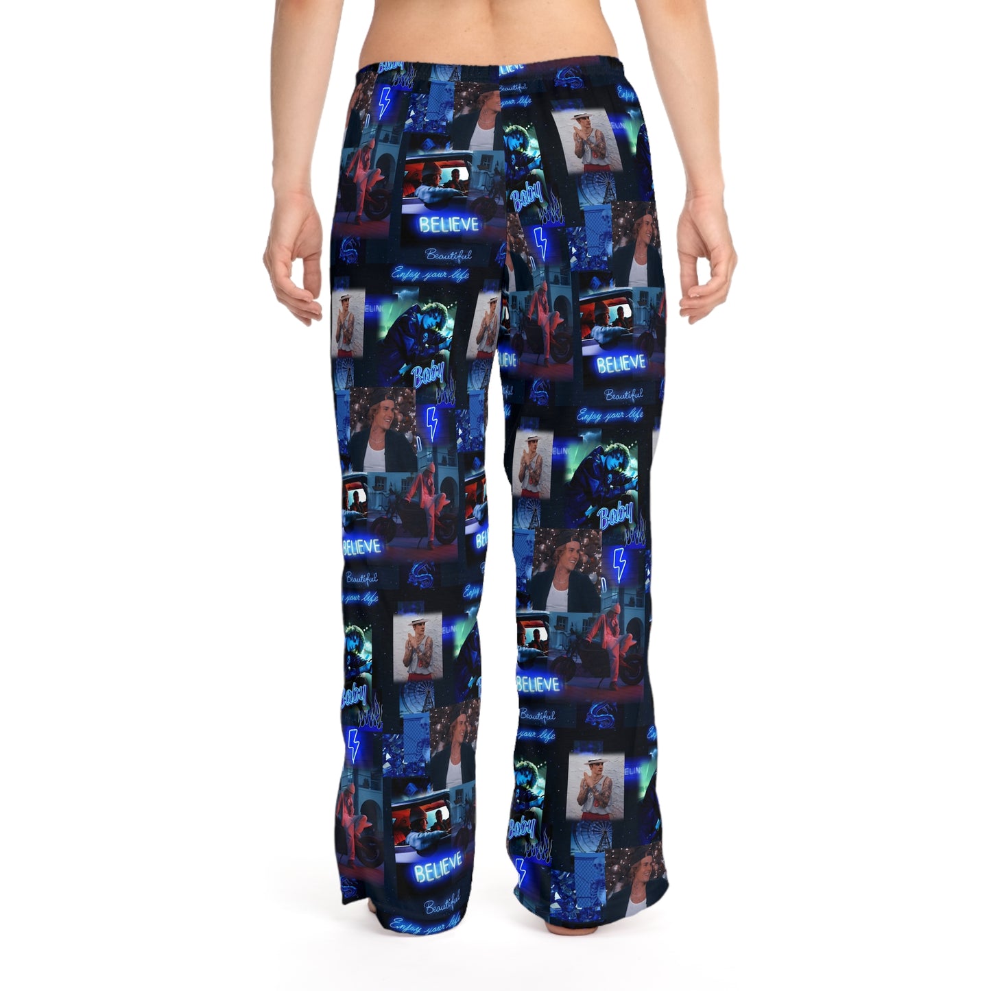 Justin Bieber Enjoy Your Life Collage Women's Pajama Pants