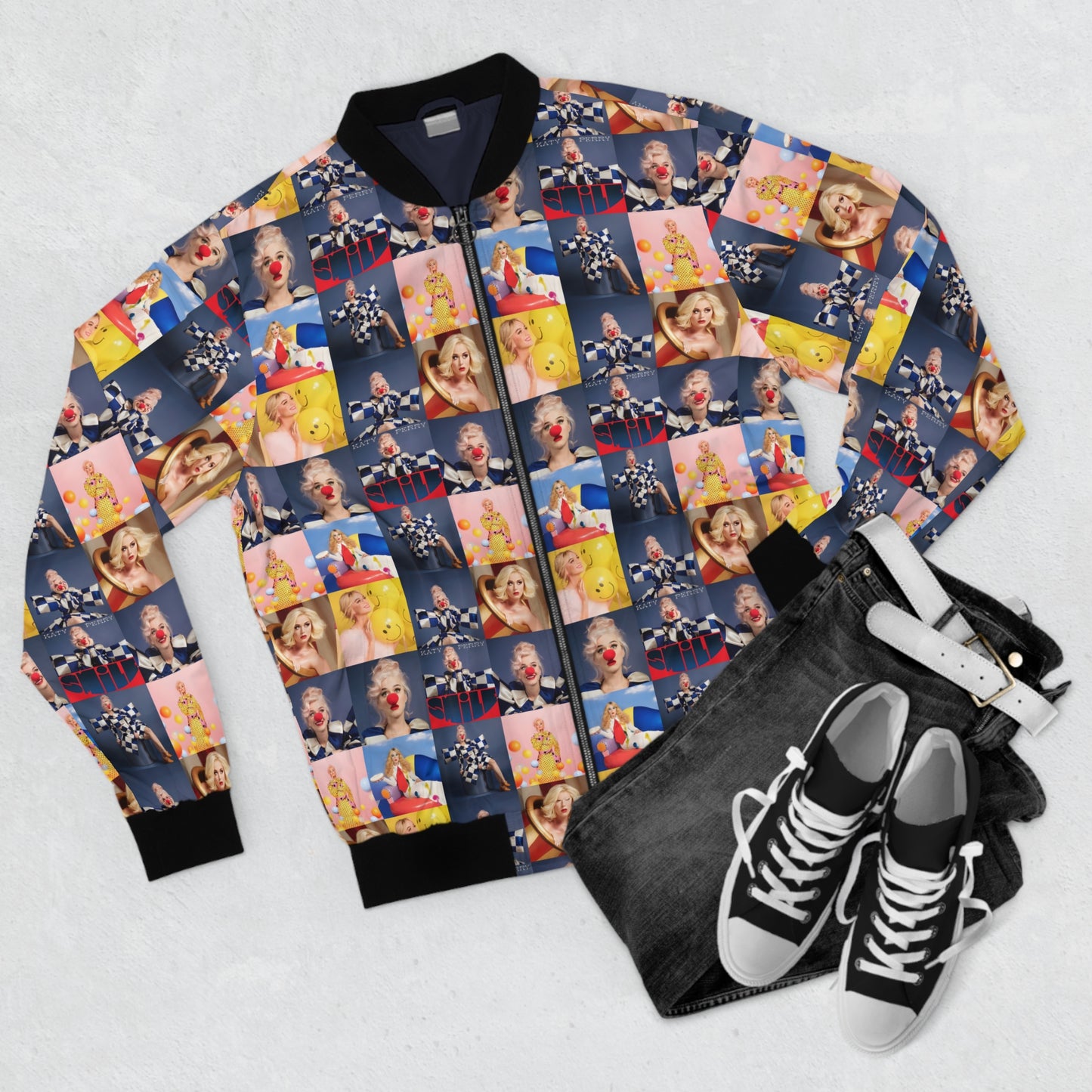 Katy Perry Smile Mosaic Men's Bomber Jacket