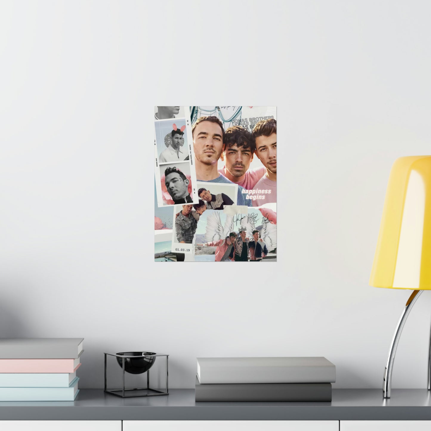 Jonas Brothers Happiness Begins Collage Matte Poster