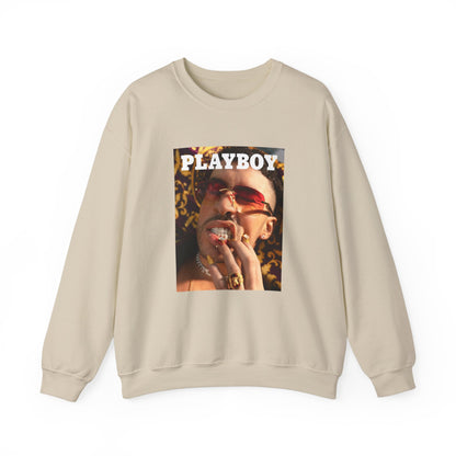 Bad Bunny Playboy Cover Unisex Heavy Blend Crewneck Sweatshirt