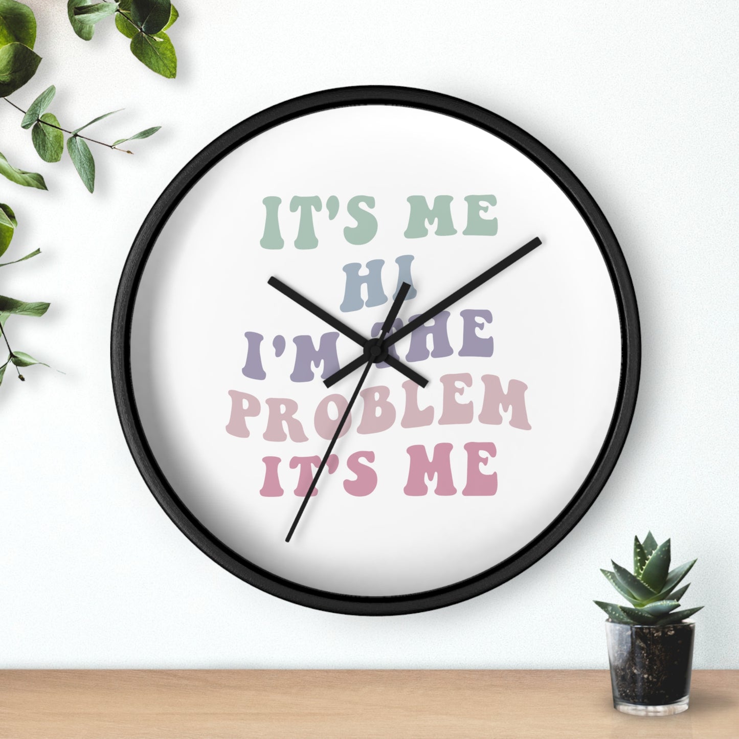 Taylor Swift It's Me Hi Round Wall Clock