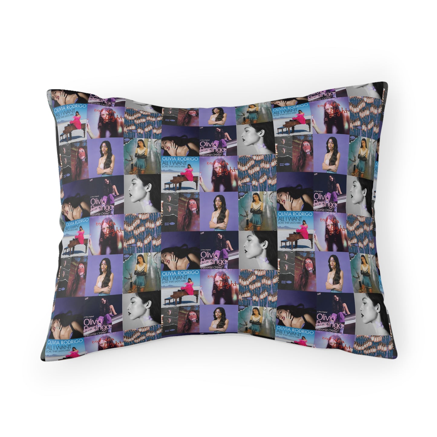 Olivia Rodrigo Album Art Collage Pillow Sham