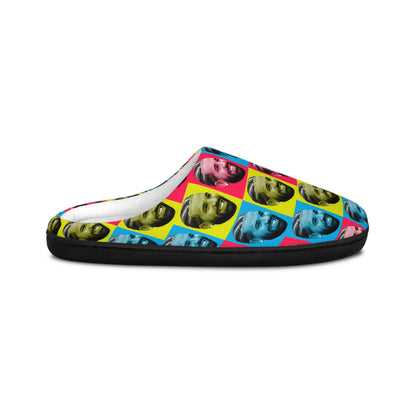 Drake Colored Checker Faces Women's Indoor Slippers