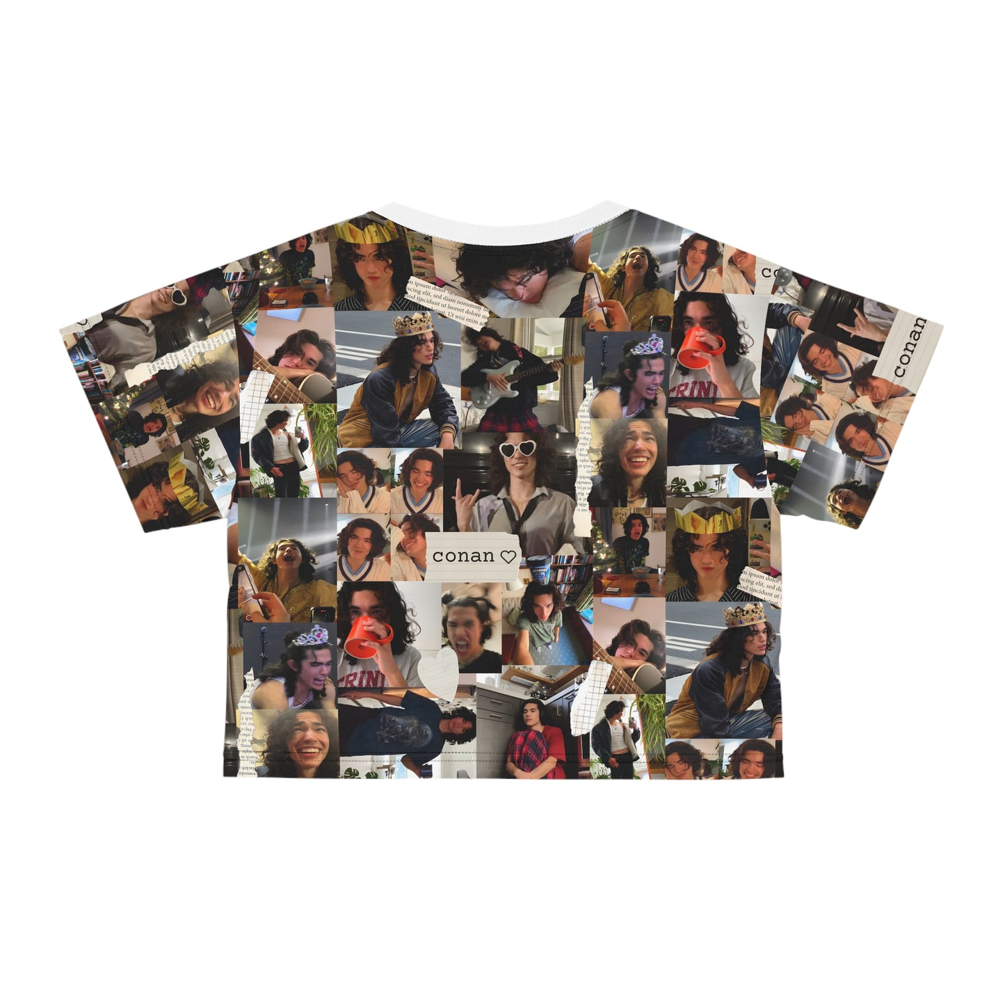 Conan Grey Being Cute Photo Collage Crop Tee