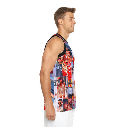 Bad Bunny Un Verano Sin Ti Photo Collage Unisex Basketball Jersey