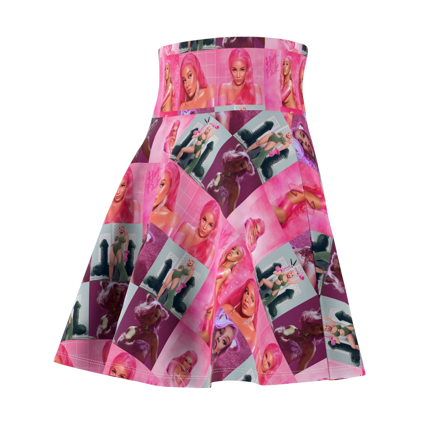 Doja Cat Hot Pink Mosaic Women's Skater Skirt