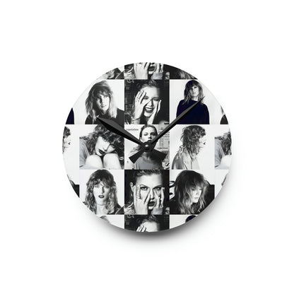 Taylor Swift Reputation Mosaic Acrylic Wall Clock