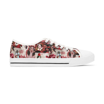 Lana Del Rey Cherry Coke Collage Women's Low Top Sneakers