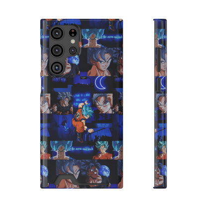 Dragon Ball Z Saiyan Moonlight Collage Phone Case With Card Holder