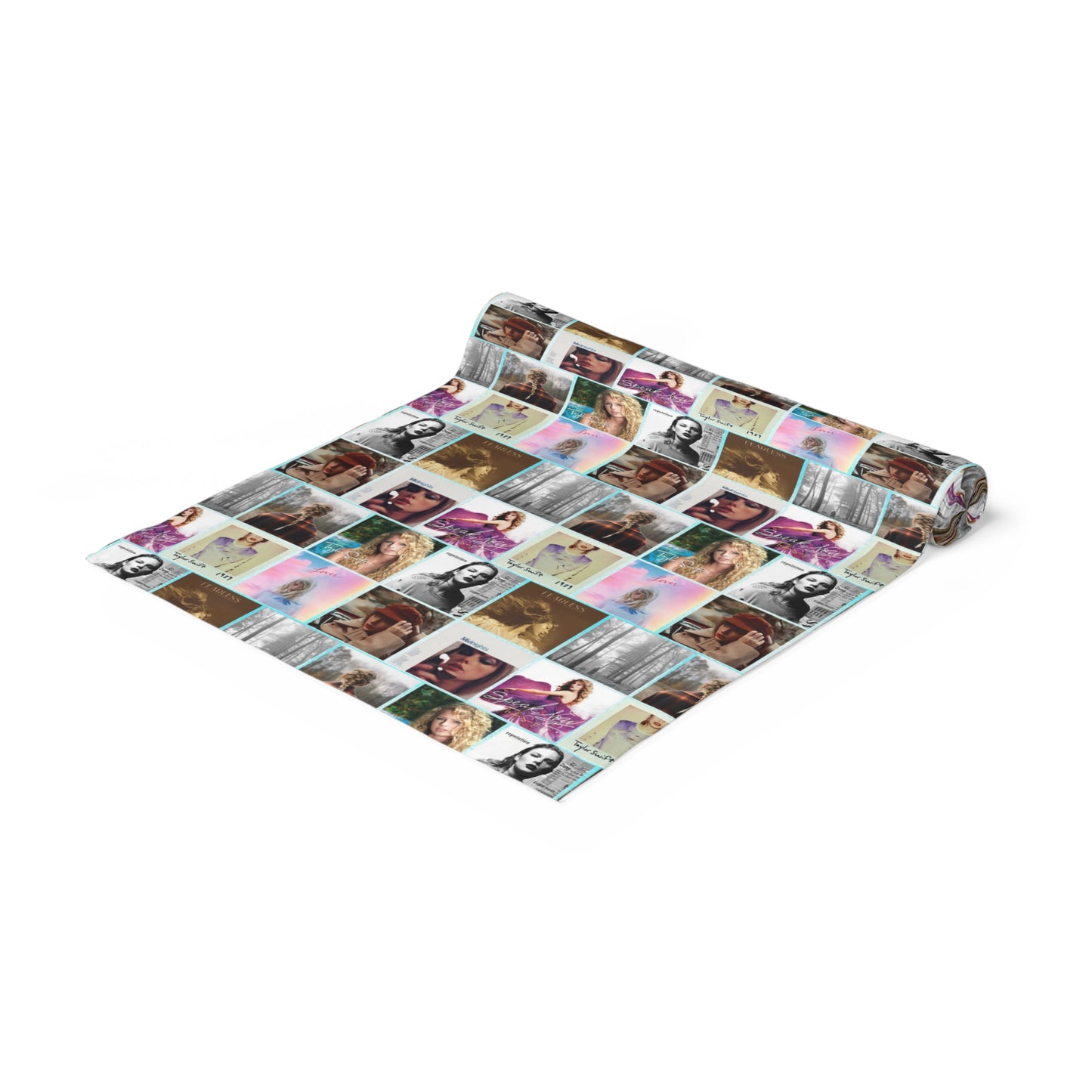 Taylor Swift Album Art Collage Table Runner