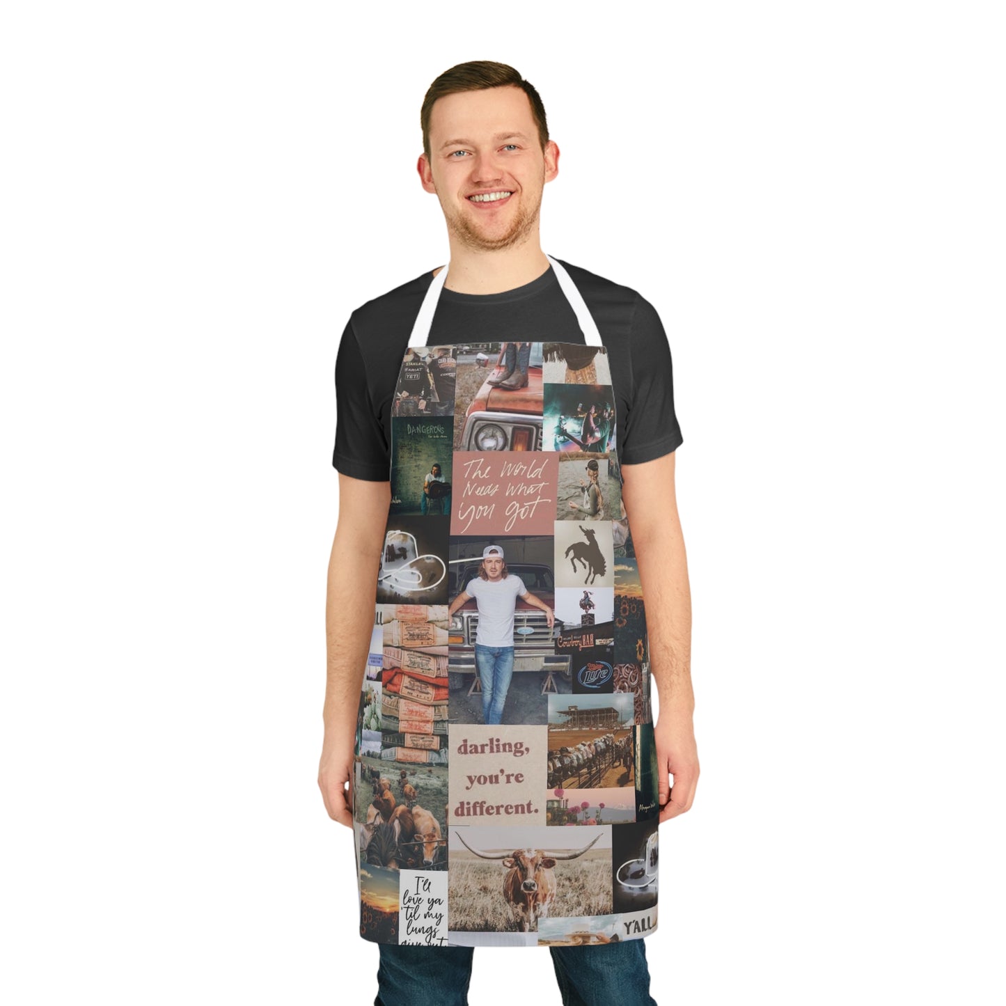 Morgan Wallen Darling You're Different Collage Apron