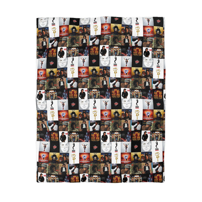 Michael Jackson Album Cover Collage Microfiber Duvet Cover