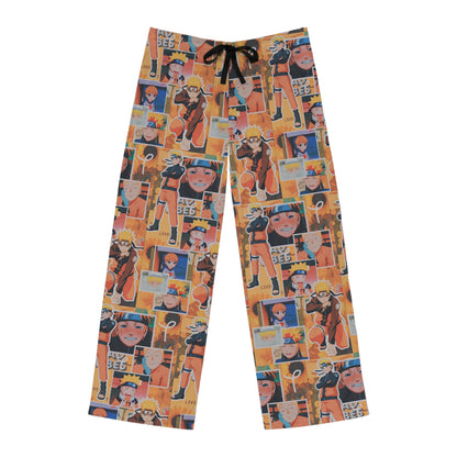 Naruto Uzumaki Sunflower Blaze Collage Men's Pajama Pants