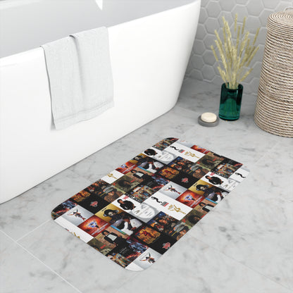 Michael Jackson Album Cover Collage Memory Foam Bath Mat