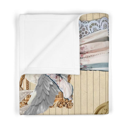 Lana Del Rey Victorian Collage Soft Fleece Baby Blanket