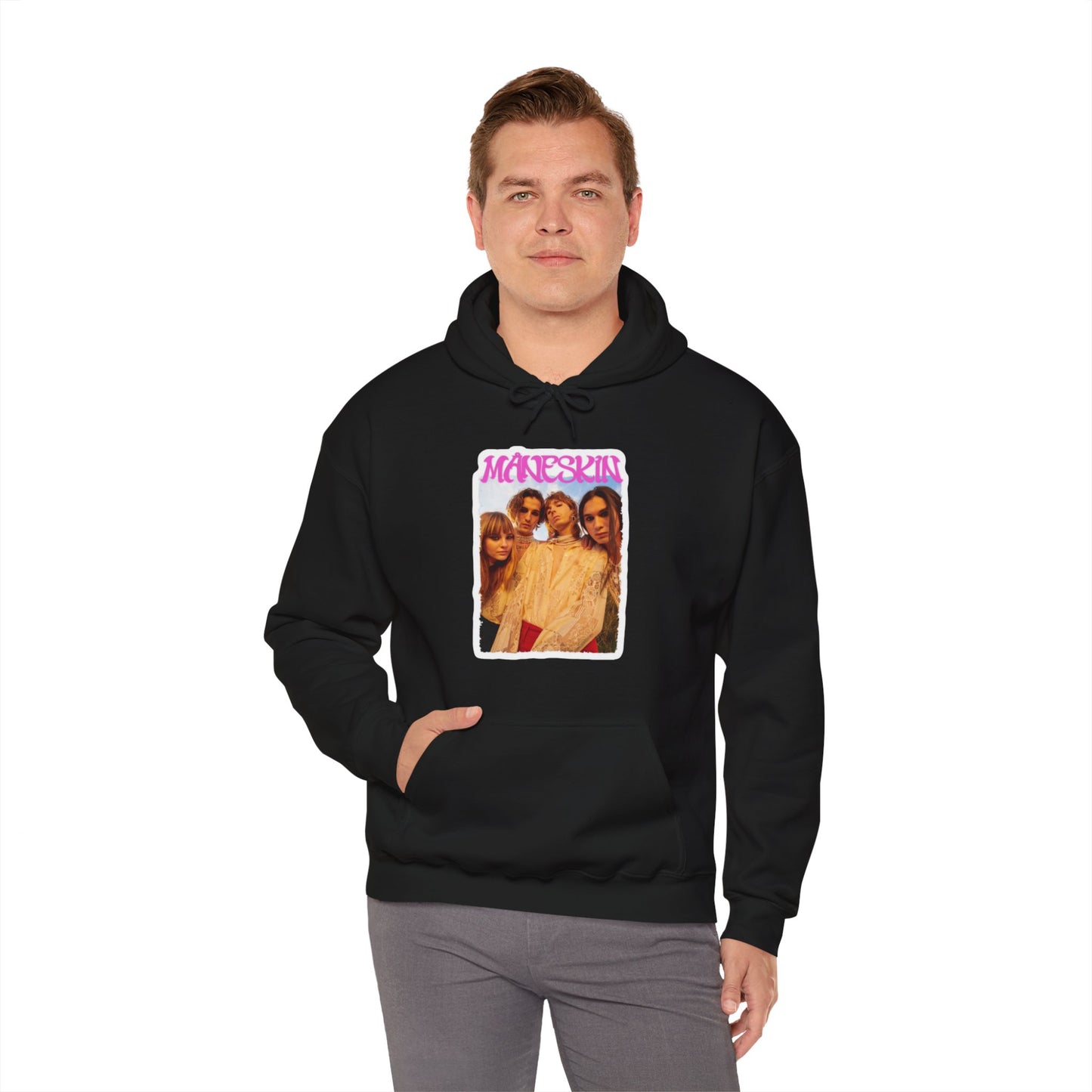 Måneskin Group Photo Unisex Heavy Blend Hooded Sweatshirt