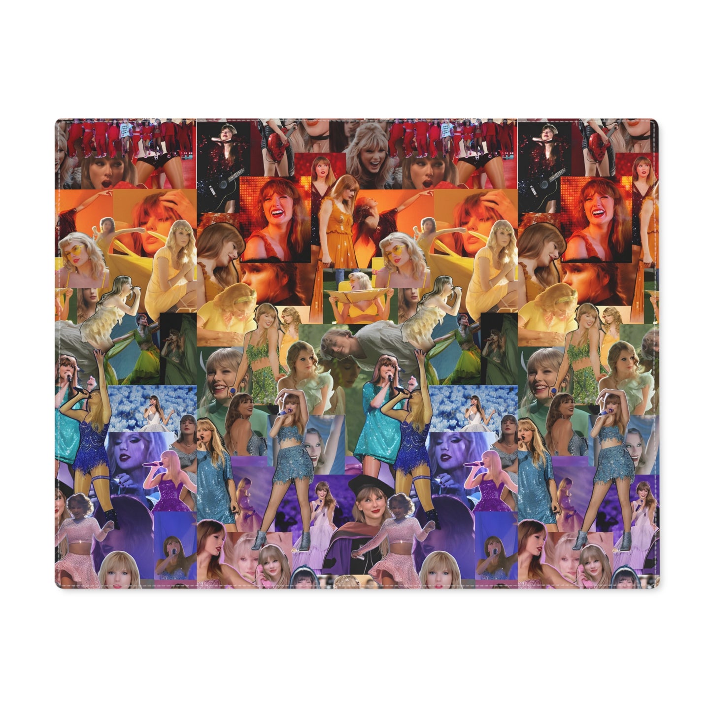 Taylor Swift Rainbow Photo Collage Placemat