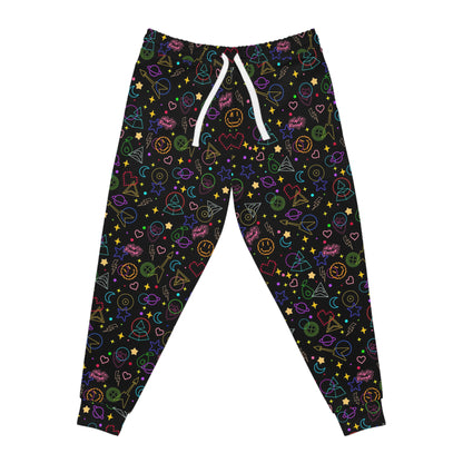 Daft Punk Arcade Carpet Pattern Athletic Jogger Sweatpants