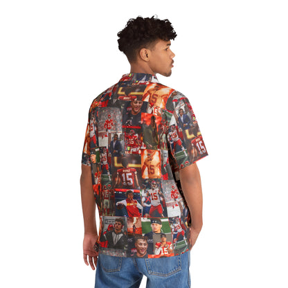 Patrick Mahomes Chiefs MVPAT Photo Collage Men's Hawaiian Shirt