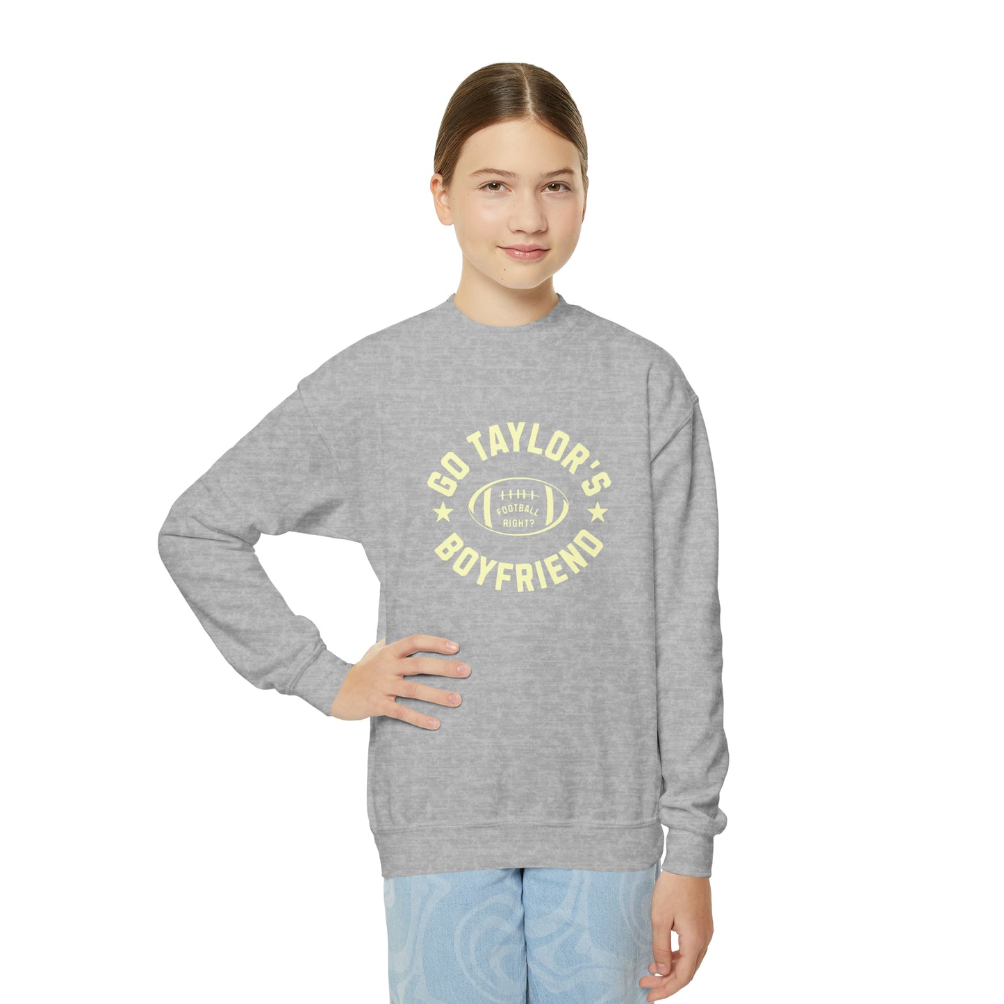 Taylor Swift Go Boyfriend Youth Crewneck Sweatshirt