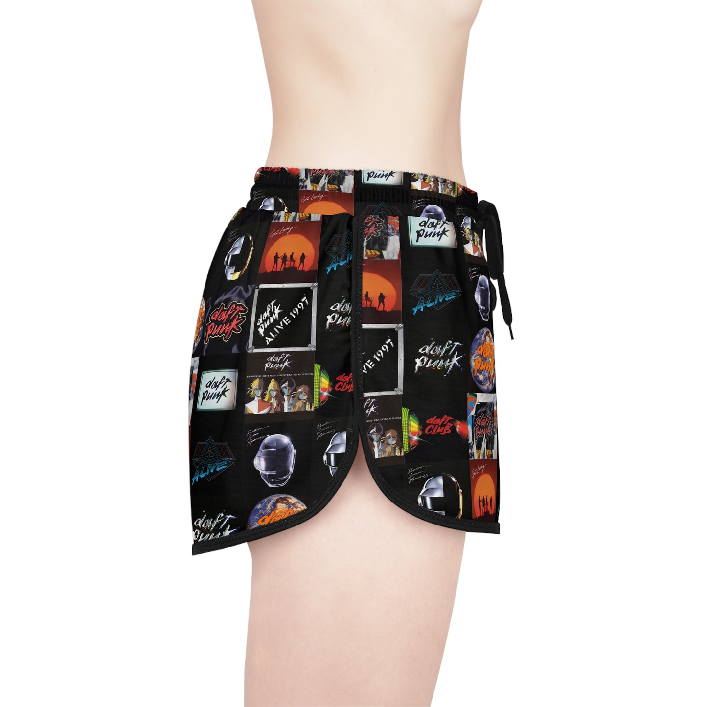 Daft Punk Album Cover Art Collage Women's Relaxed Shorts