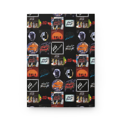 Daft Punk Album Cover Art Collage Hardcover Journal