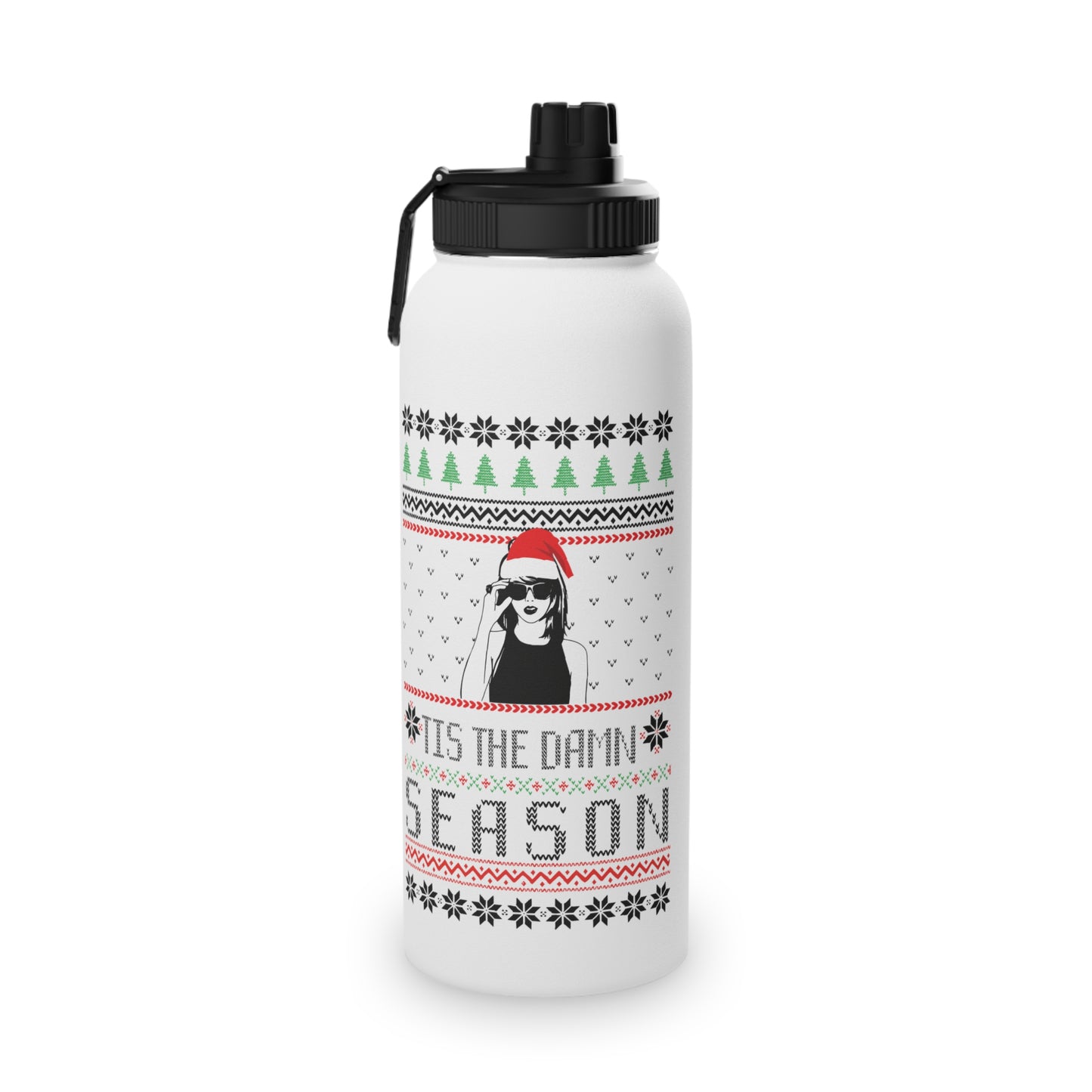 Taylor Swift 'Tis The Damn Season Stainless Steel Sports Lid Water Bottle