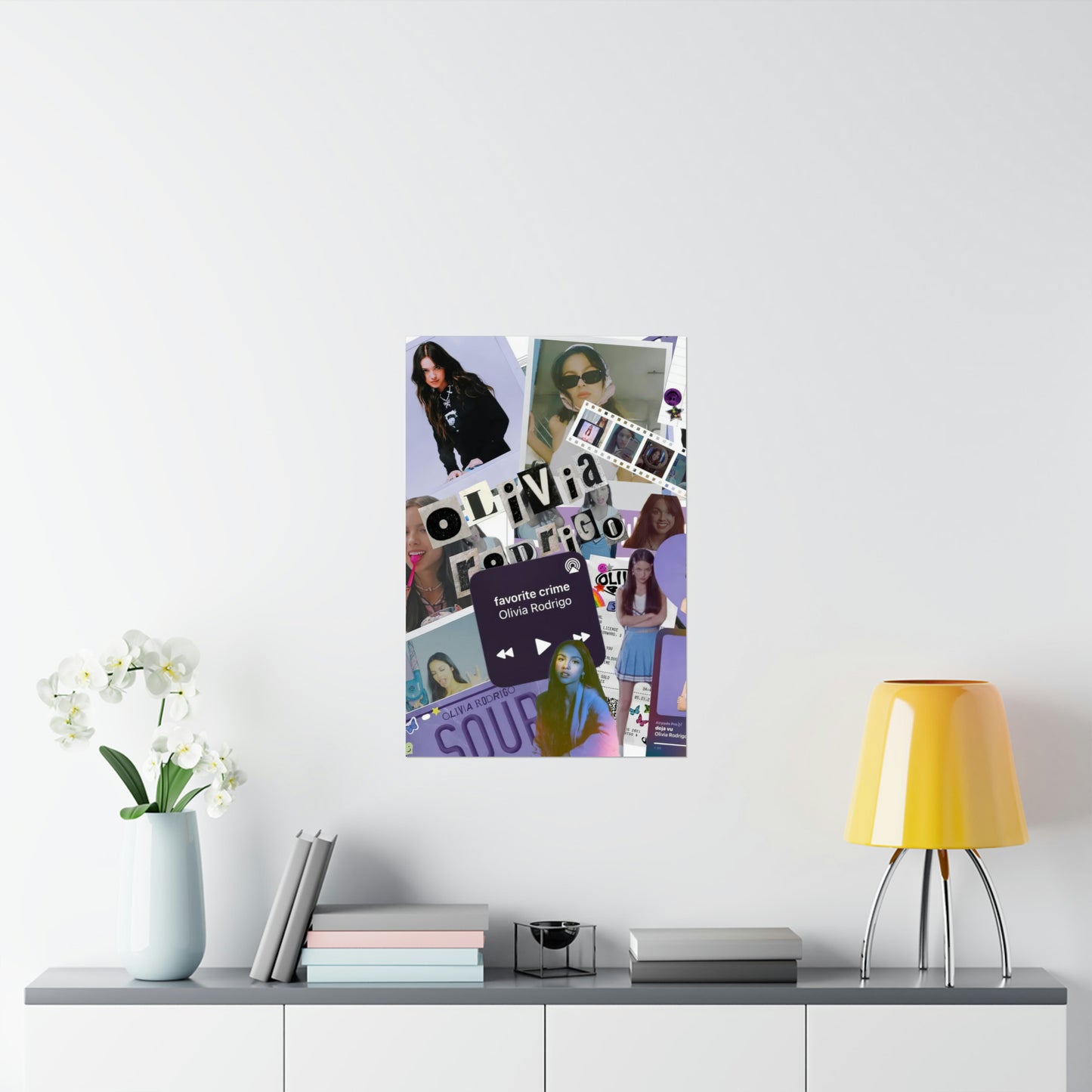 Olivia Rodrigo Deja Vu Collage Matte Poster