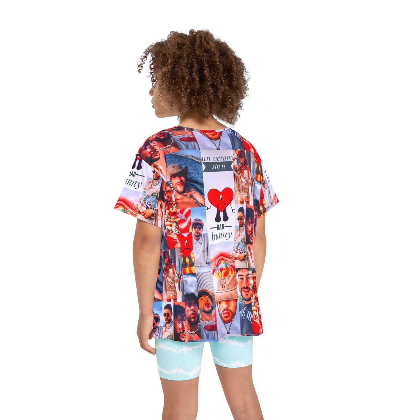 Bad Bunny Un Verano Sin Ti Photo Collage Kids Sports Jersey