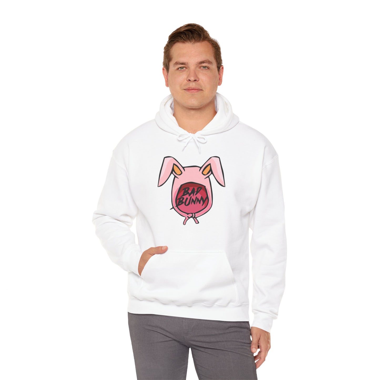 Bad Bunny Hoodie Logo Unisex Heavy Blend Hooded Sweatshirt