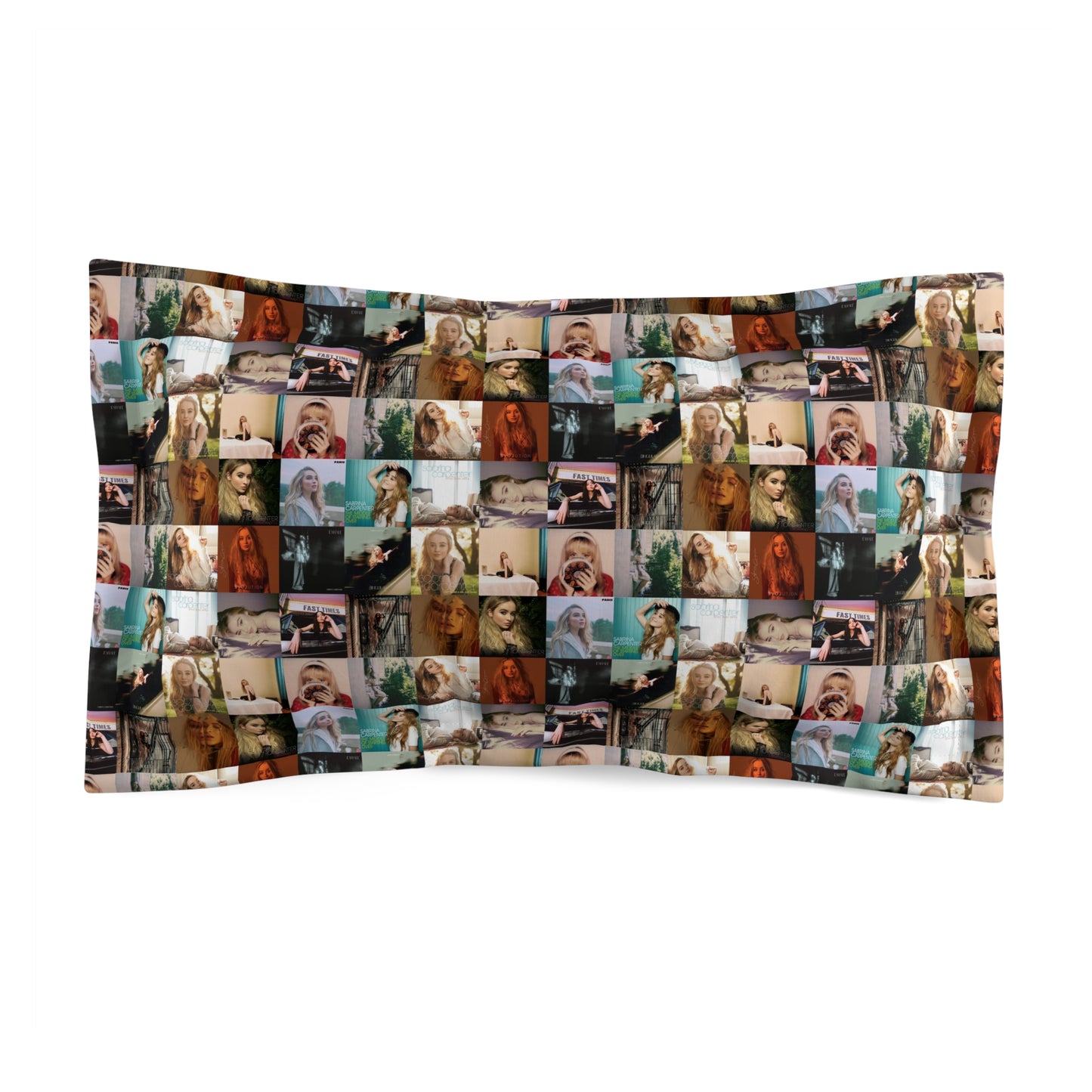 Sabrina Carpenter Album Cover Collage Microfiber Pillow Sham