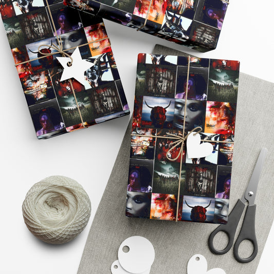 Slipknot Album Art Collage Gift Wrap Paper