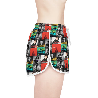 Justin Bieber Album Cover Collage Women's Relaxed Shorts