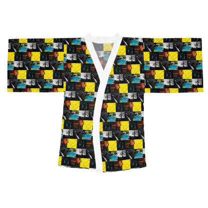 Post Malone Album Art Collage Long Sleeve Kimono Robe