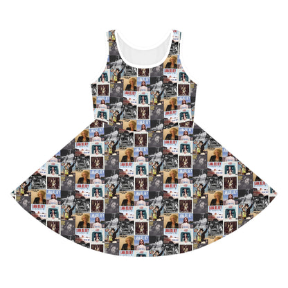 Lana Del Rey Album Cover Collage Girls' Sleeveless Sundress