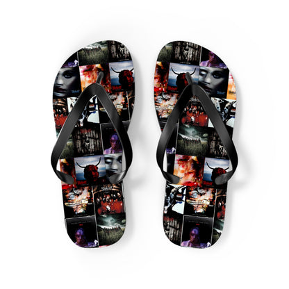 Slipknot Album Art Collage Flip Flops