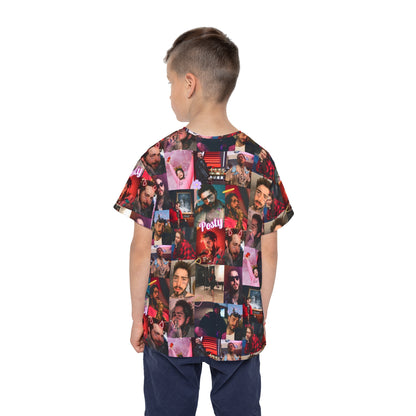 Post Malone Posty Love Photo Collage Kids Sports Jersey