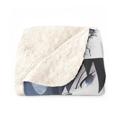 Demon Slayer Giyu Aesthetic Collage Sherpa Fleece Blanket