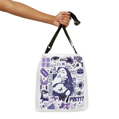 Olivia Rodrigo Guts Tour Collage Adjustable Tote Bag