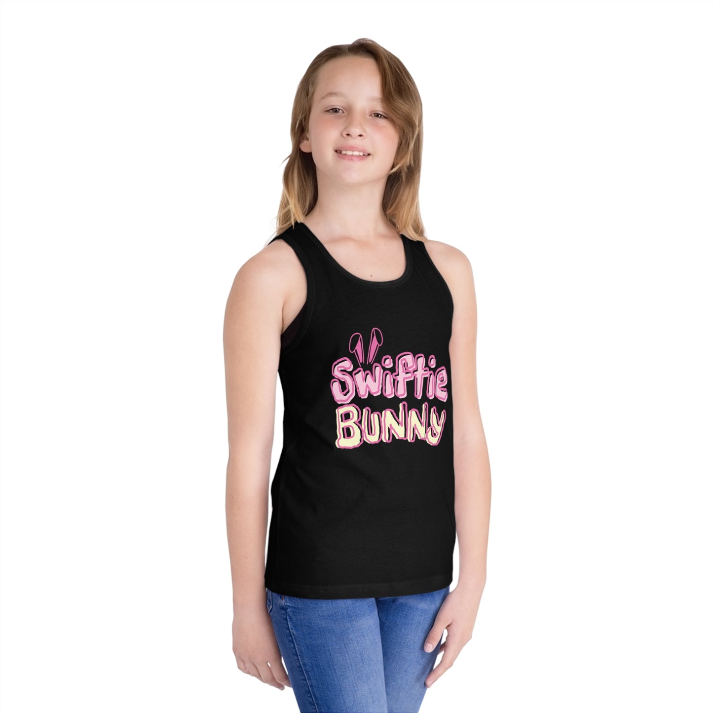 Taylor Swift Easter Swiftie Bunny Kid's Jersey Tank Top